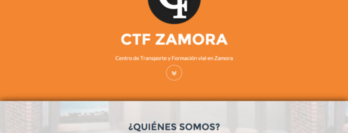 Nueva web del CTF Zamora