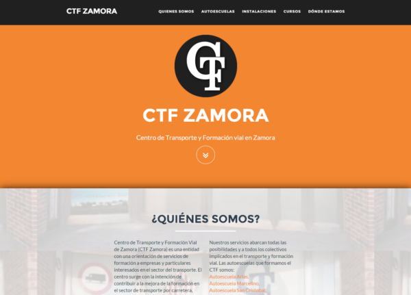 El Centro de Transporte y Formación Vial de Zamora estrena su Web