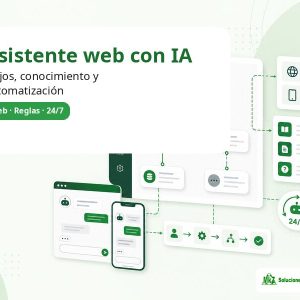 Imagen principal del producto Chatbot con IA variable para web, flujos conversacionales y automatización de MkZ Soluciones