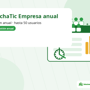 Imagen principal de FichaTic Empresa anual — control de jornada hasta 50 usuarios para hasta 50 usuarios