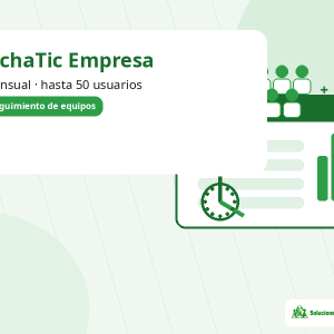 Imagen principal de FichaTic Empresa mensual — control horario hasta 50 usuarios para hasta 50 usuarios
