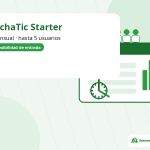 Imagen principal de FichaTic Starter mensual — control horario hasta 5 usuarios para hasta 5 usuarios