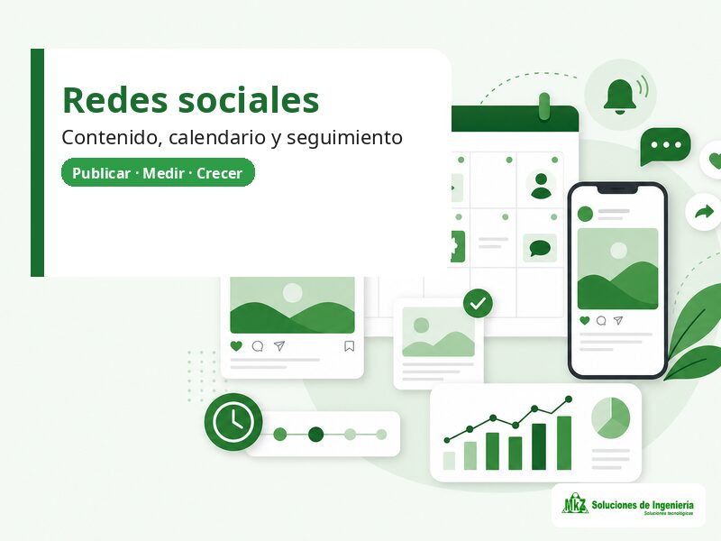 Imagen principal del producto Gestión de redes sociales para empresas de MkZ Soluciones