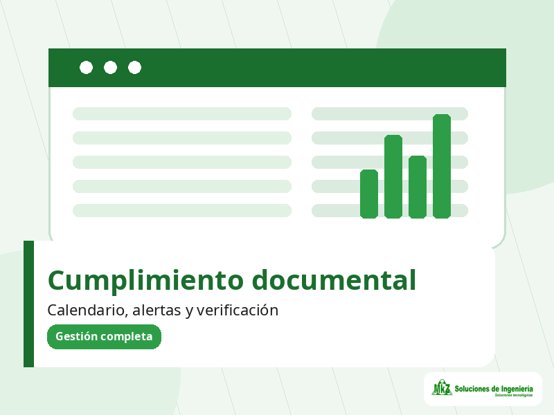 Imagen de contexto del producto Software de gestión documental con control de caducidades y validación de MkZ Soluciones