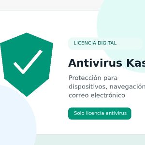 Licencia de Antivirus Kaspersky para proteger dispositivos frente a virus y malware